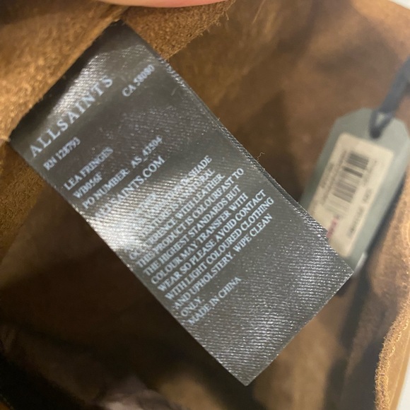 All Saints Lea Fringes Tote in Cognac - Picture 10 of 10